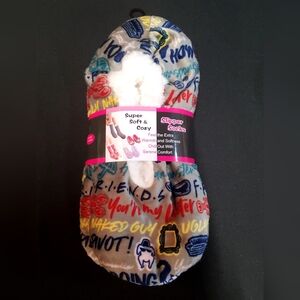 Fuzzy plush friends slipper socks